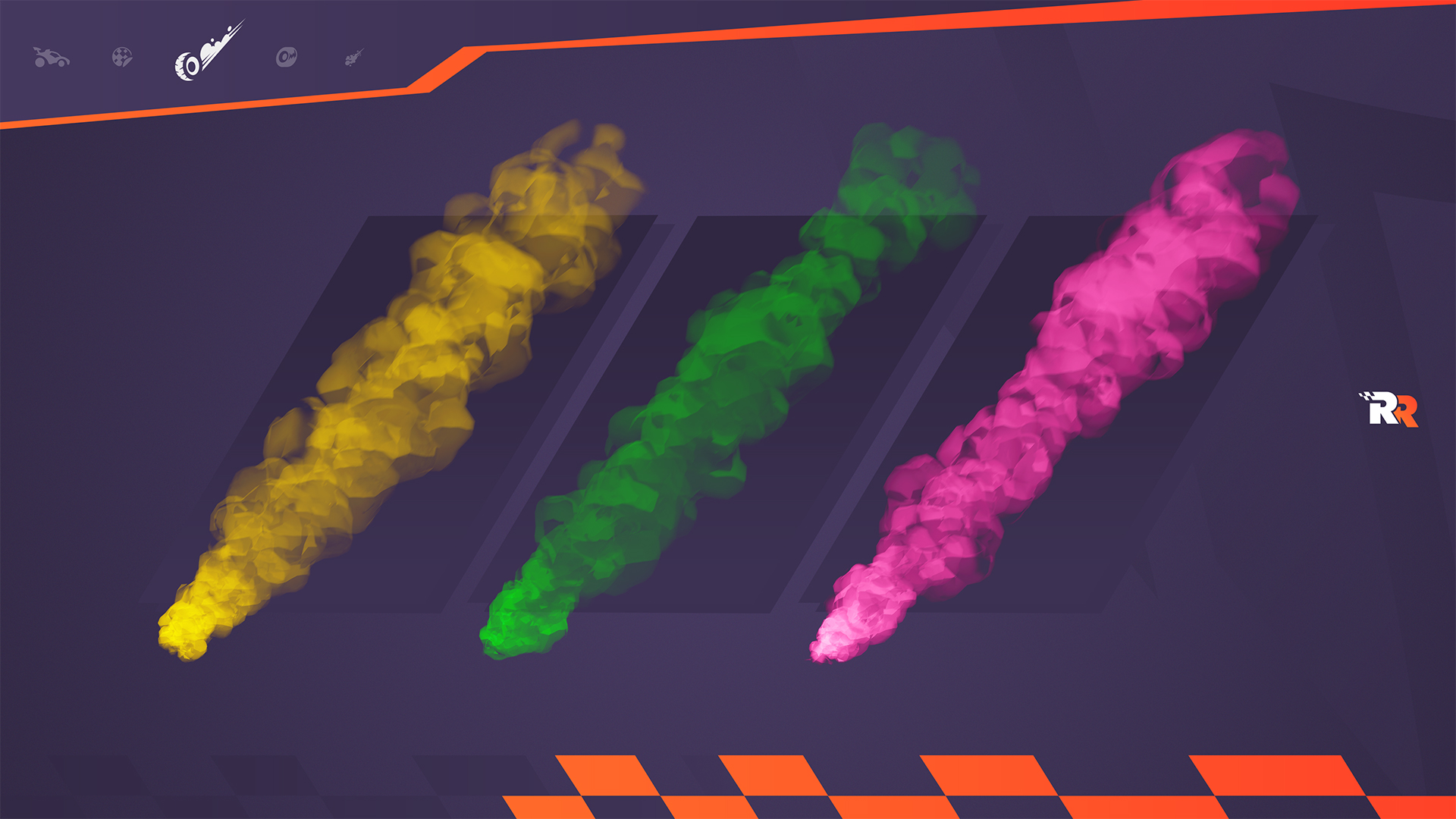 Rocket Racing Drift Smoke Trail Paint Colors